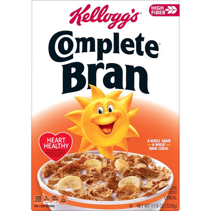 Kellogg's Frosted Bran Cereal – Mindful Morning Cereal with Bran and Frosted Sweetness, Ready to Eat
