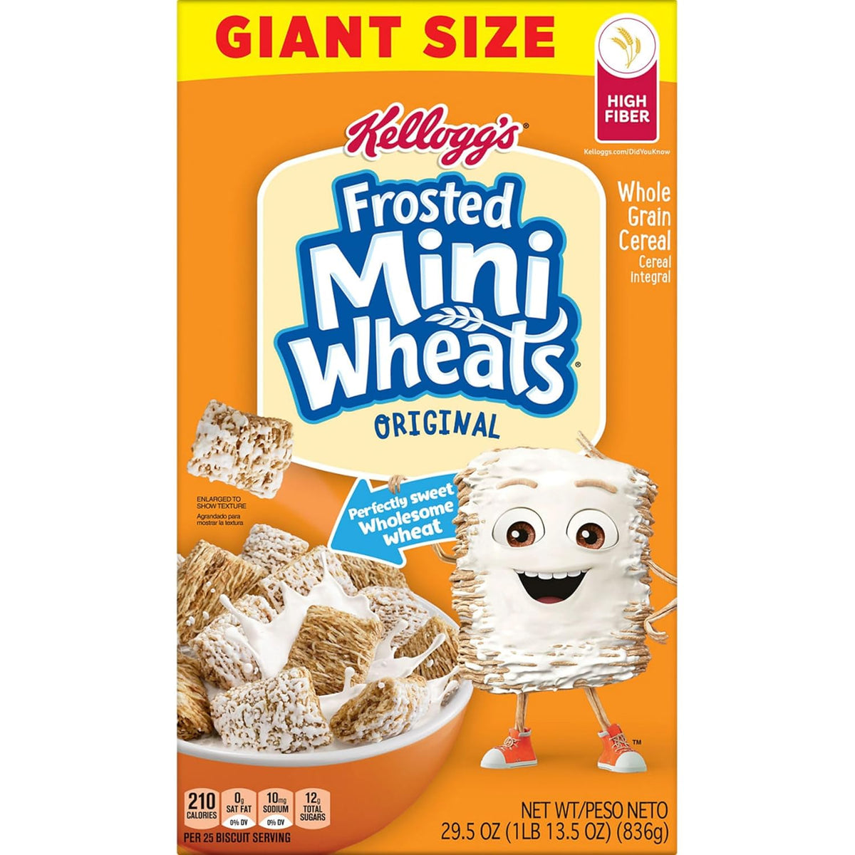 Kellogg’s Frosted Mini-Wheats Cereal – Seven Vitamins and Minerals Breakfast for Nourishing Daily Wellness Rituals
