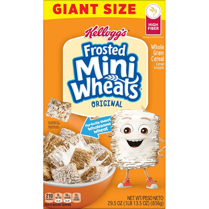 Kellogg’s Frosted Mini-Wheats Cereal – Seven Vitamins and Minerals Breakfast for Nourishing Daily Wellness Rituals