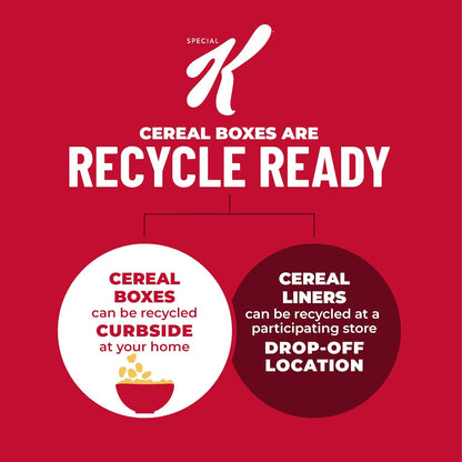 Kellogg's Special K Red Berries Cereal – Kosher Pareve School Lunchbox Snack for Growing Kids, Multi-Pack Value