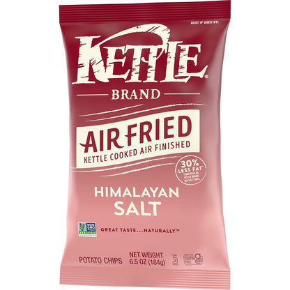Kettle Brand Air Fried Sea Salt & Vinegar Chips – Non-GMO Indulgent Snack for Self-Care Snack Breaks, 6.5 oz