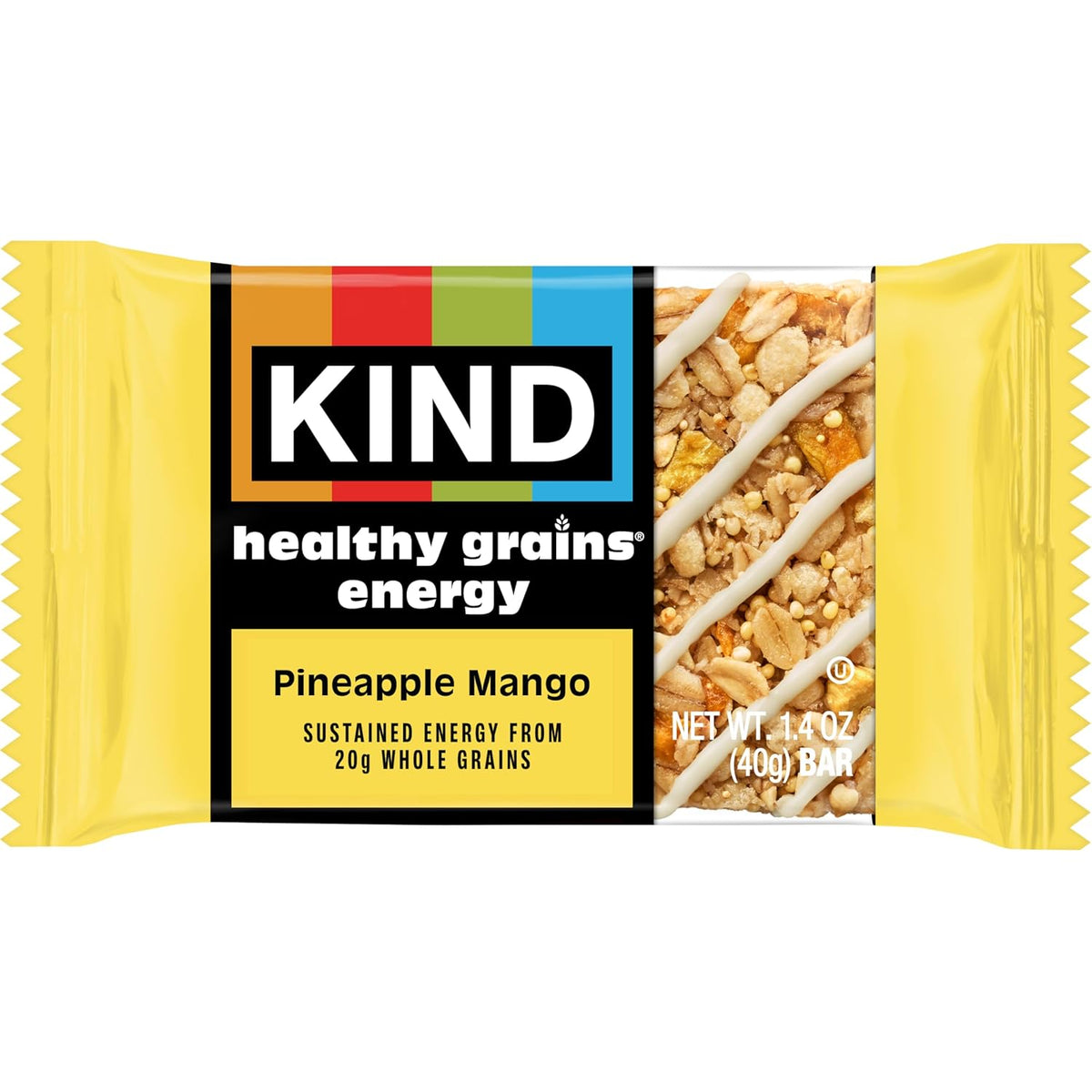 KIND Healthy Grains – Pre-Meeting Snack for Steady Office Energy, Individually Wrapped Bars in Five Flavors
