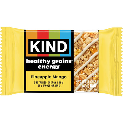 KIND Healthy Grains – Pre-Meeting Snack for Steady Office Energy, Individually Wrapped Bars in Five Flavors