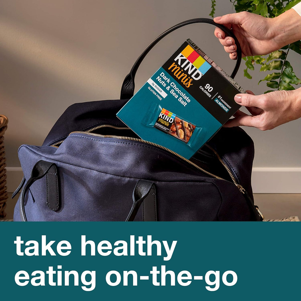 KIND Minis Low Sugar Almond Bars – Grab and Go Desk Snack for Afternoon Productivity Boost