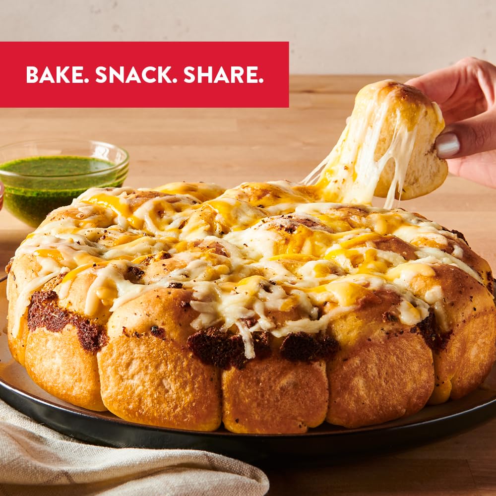 King Arthur Baking Company Pull-Apart Garlic Bread Mix Kit – Interactive Pull-Apart Loaf for Family Meals