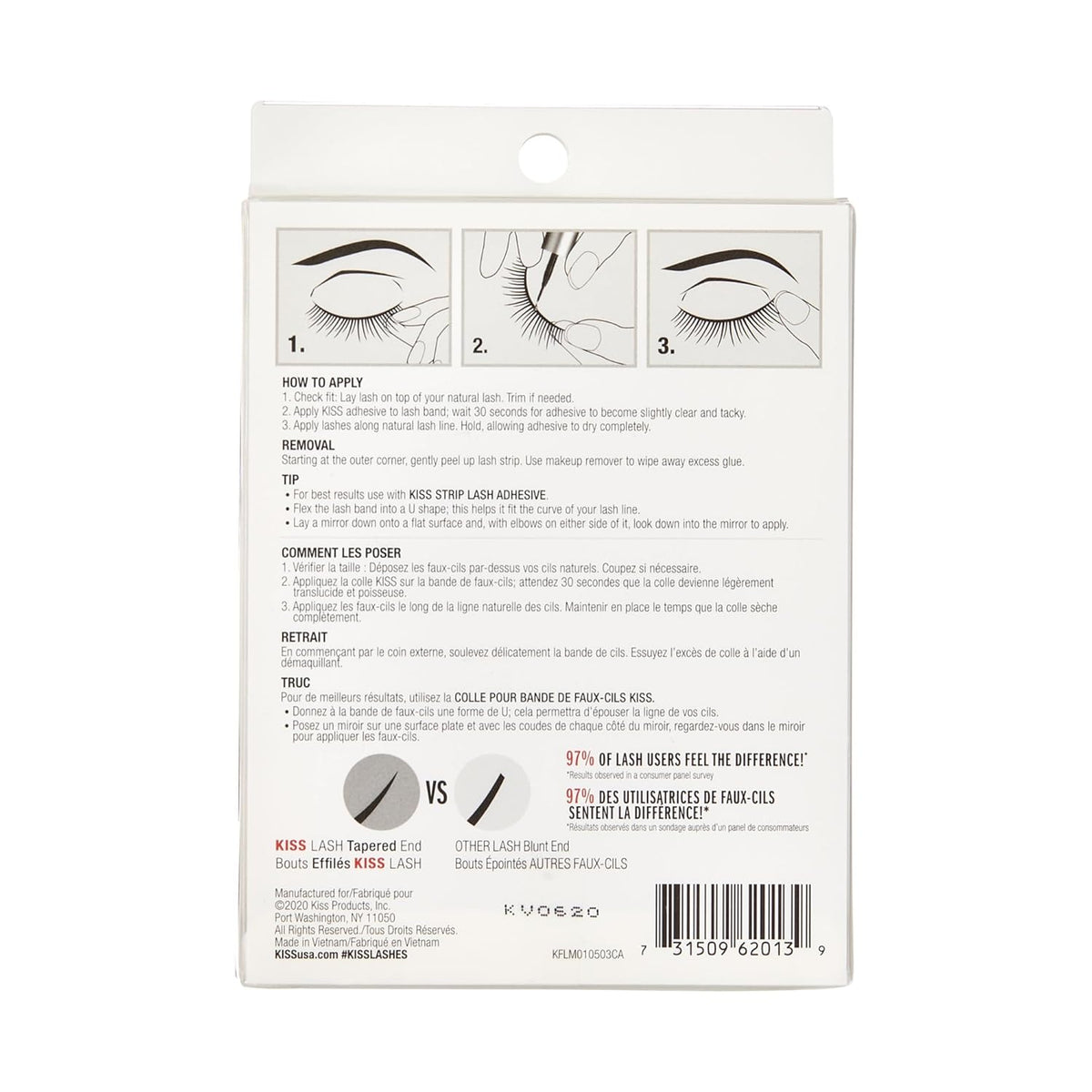KISS Looks So Natural Lash Pack – 'Shy' Style 12mm Indulgent Gift-Ready Beauty for the Luxury Vanity
