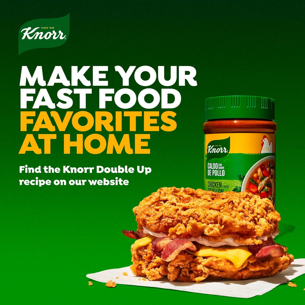 Knorr Granulated Chicken Bouillon 7.9 oz – Cholesterol-Free Seasoning Base for Mindful Meal Prep