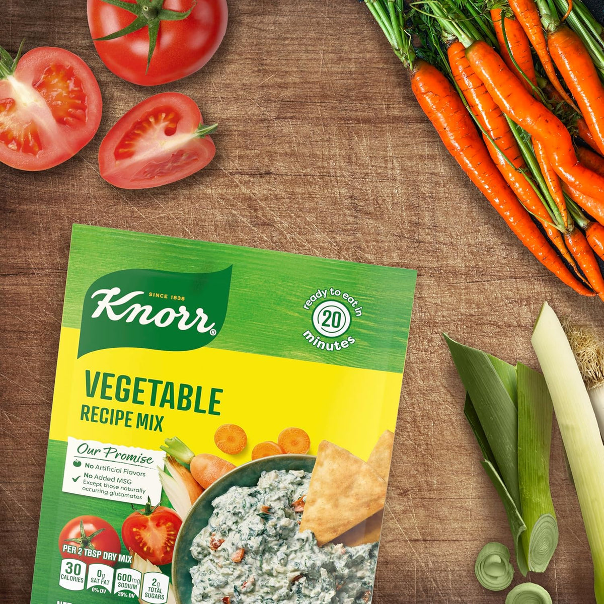 Knorr Vegetable Soup and Dip Mix for Clean-Ingredient Weeknight Wellness Routines 1.4 oz