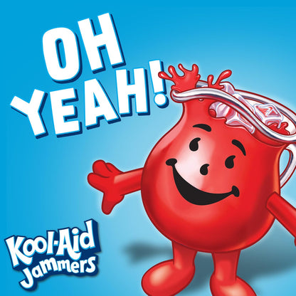 Kool-Aid Jammers Tropical Punch Pouches – Guilt-Free Family Beverage Swap for Soda, 10-Count Box
