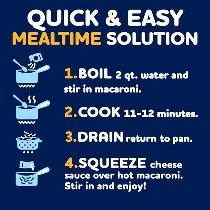 Kraft Deluxe Sharp Cheddar Macaroni & Cheese Dorm Room Staple for Affordable, Five-Minute Meals Between Classes