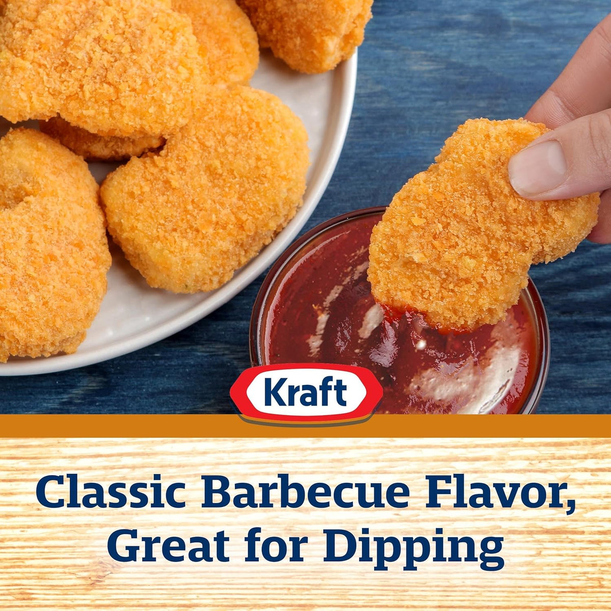 Kraft Slow-Simmered Honey Barbecue Sauce 18 oz – Pantry Staple Dipping Sauce for Kid-Friendly Meals