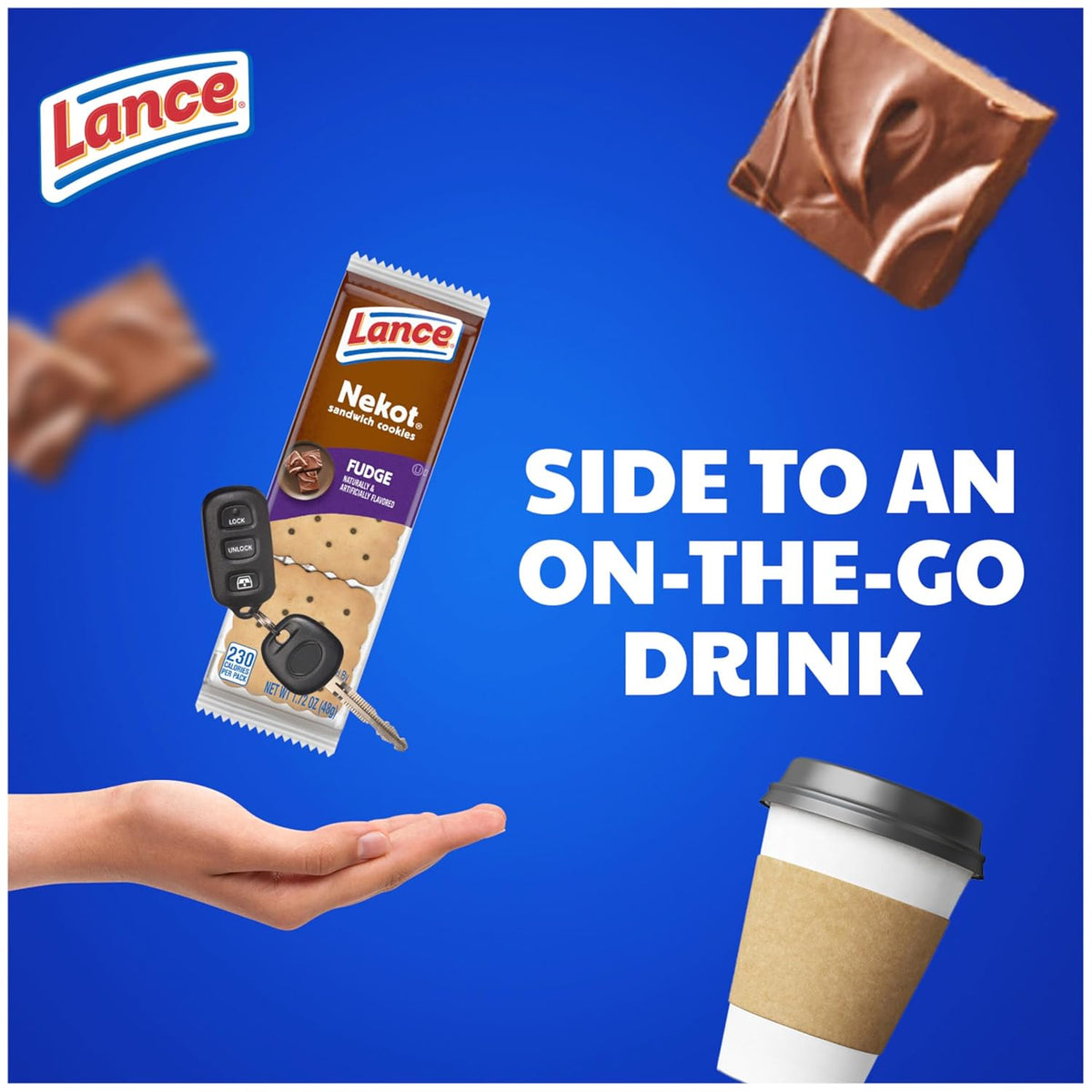 Lance Sandwich Cookies, Nekot Fudge Snack Packs, No High-Fructose Corn Syrup Sweet Treat for Children and Busy Parents