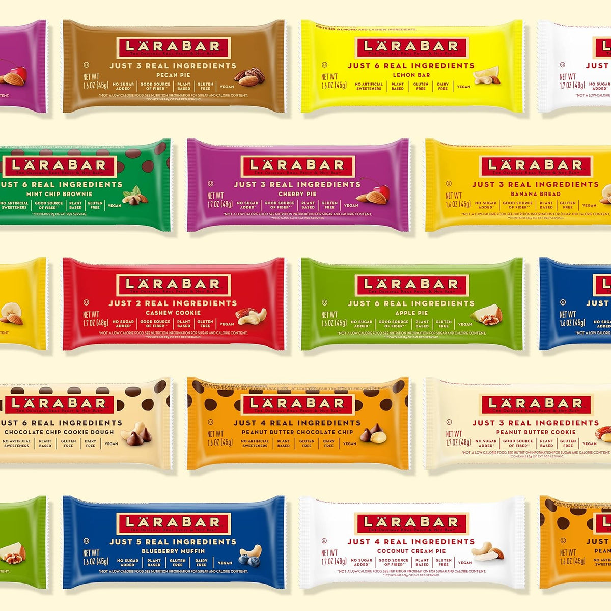 Larabar Peanut Butter Cookie Bar – Gluten Free Pantry Staple for Busy Mornings and Snack Drawer Stocking