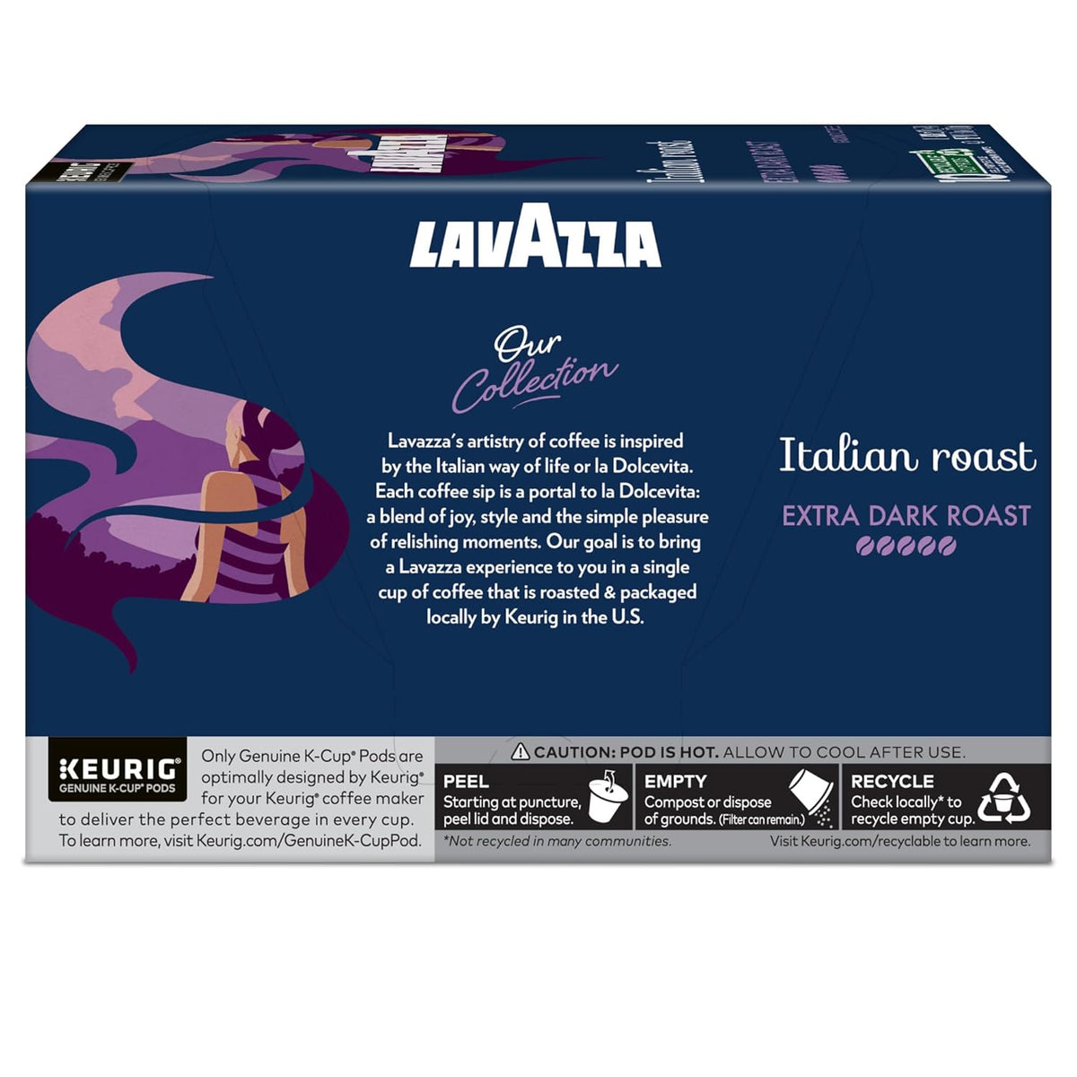 Lavazza Bulk Italian Coffee Pods – Elegant Housewarming Present for Coworkers and Friends, 120ct