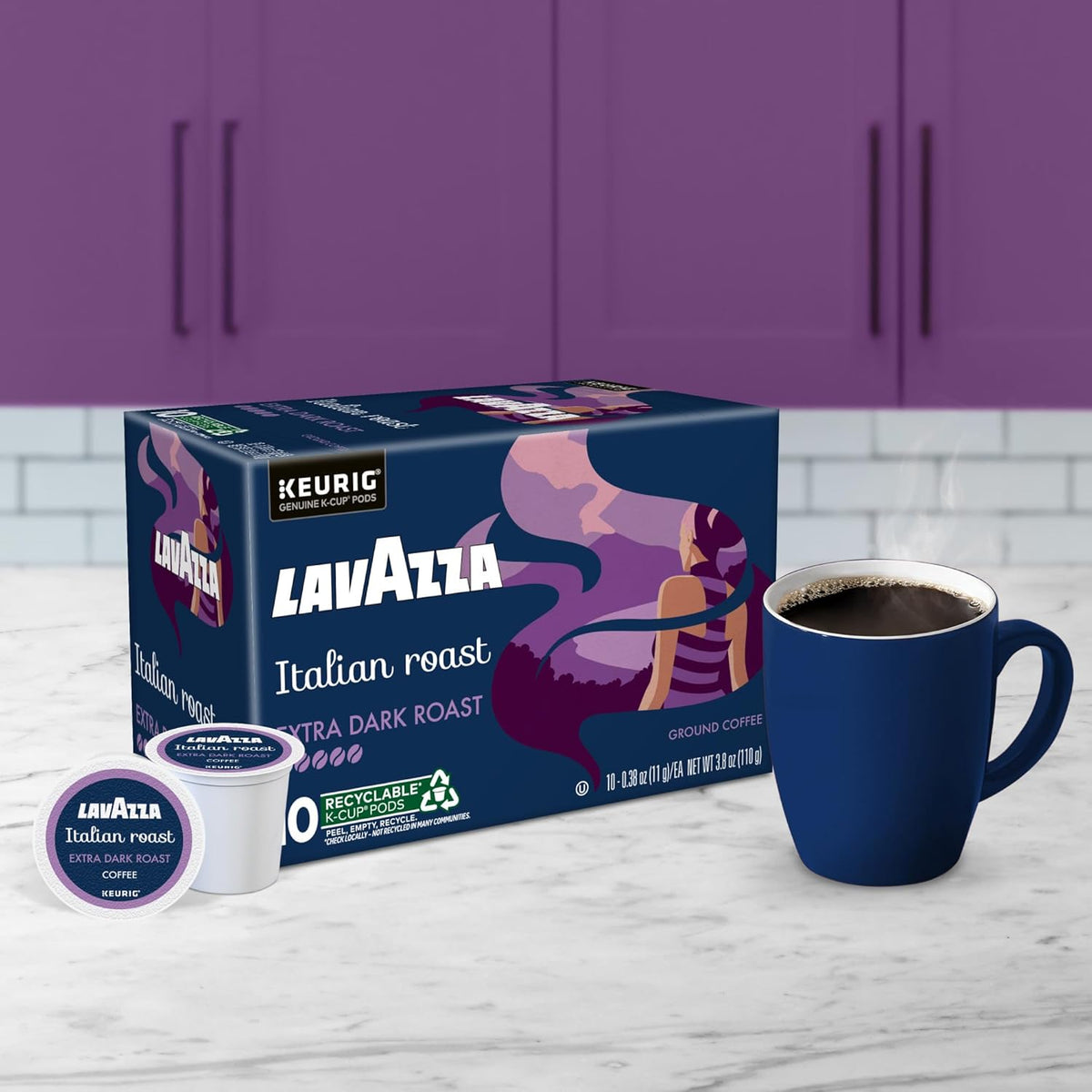 Lavazza Bulk Italian Coffee Pods – Elegant Housewarming Present for Coworkers and Friends, 120ct