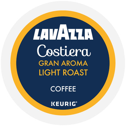 Lavazza Costiera Gran Aroma Single-Serve Pods for a Slower Start to the Day, Floral Citrus Light Roast Keurig Coffee