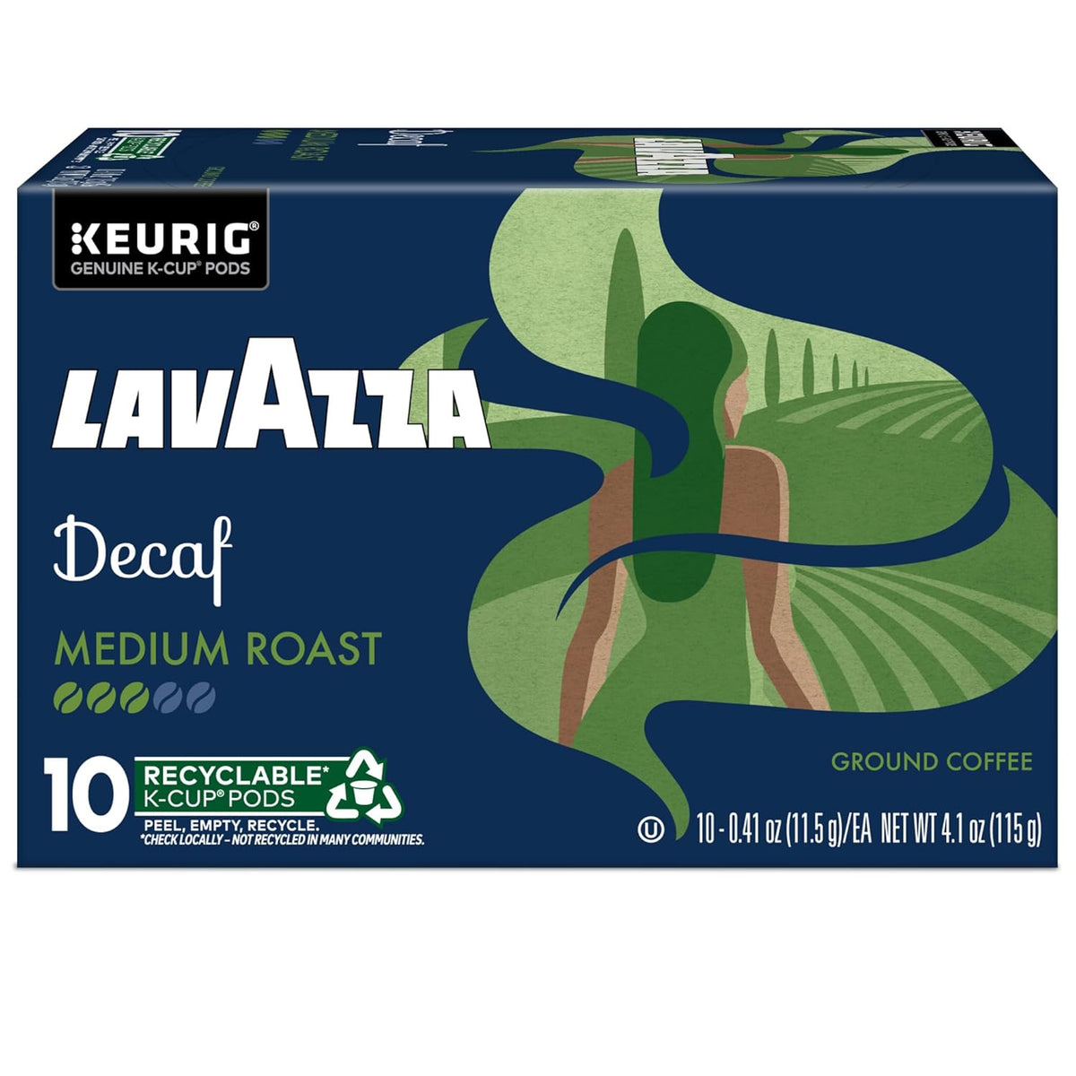 Lavazza Decaf Single-Serve Pods – Versatile Kosher Decaf for Dining Area and Guest Room Hosting, 88-Count