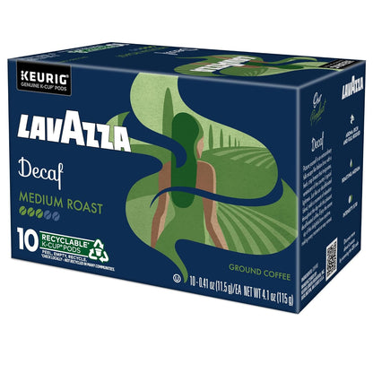 Lavazza Decaf Single-Serve Pods – Versatile Kosher Decaf for Dining Area and Guest Room Hosting, 88-Count