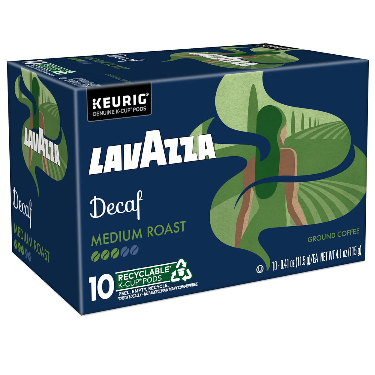 Lavazza Decaf Single-Serve Pods – Versatile Kosher Decaf for Dining Area and Guest Room Hosting, 88-Count