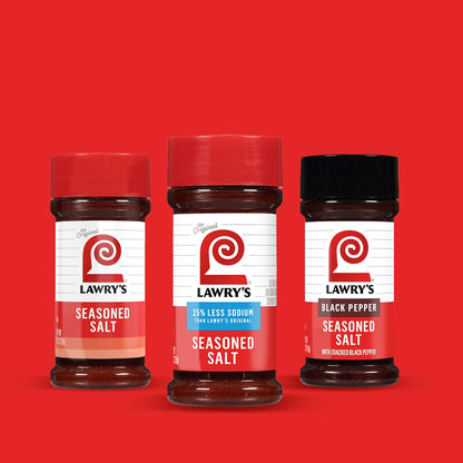 Lawry's 25% Less Sodium Seasoned Salt – All-in-One Seasoning to Streamline Weeknight Cooking