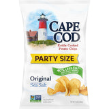 Cape Cod Potato Chips Less Fat Original Kettle Chips – 14 oz Light Snack for Picnics, Beach Bags, and Campsites