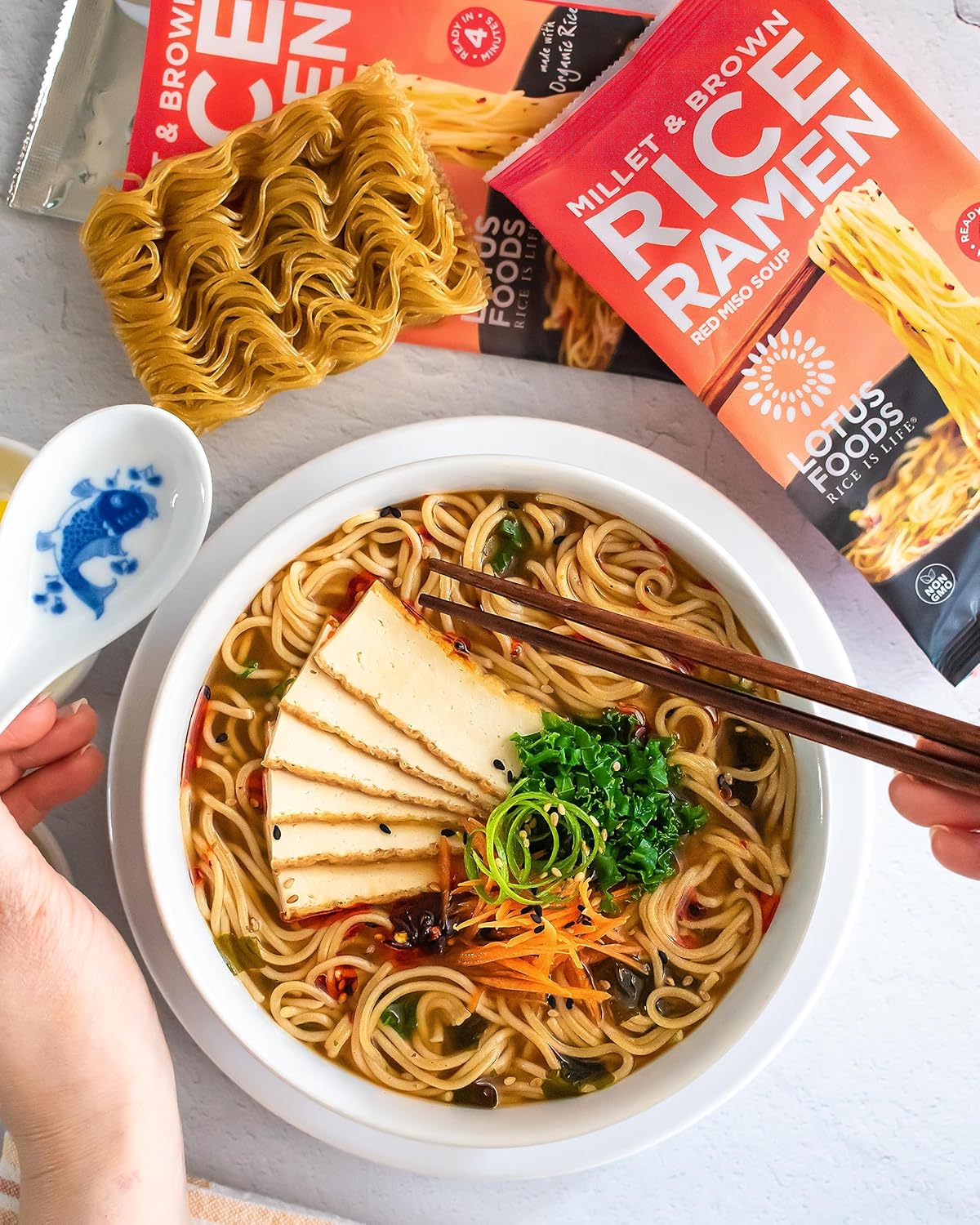 Lotus Foods Miso Soup Ramen Mix – Pantry-Friendly Wheat-Free Noodles for Efficient Meal Prep and Study Fuel