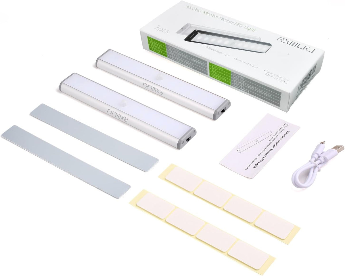 LucentGlow Magnetic LED Light – Designer Under Cabinet Task Lighting for Modern Home Interiors, Sensor Activated Ambient Glow