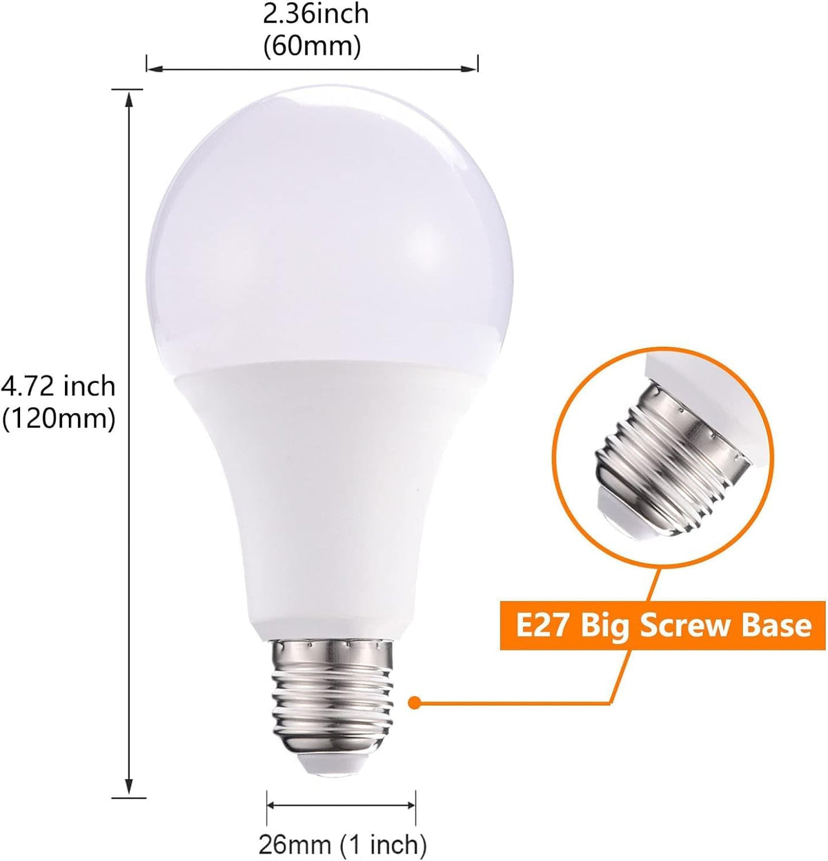 LuminWick Multicolor LED Bulb – Reading Nook and Lounge Ambiance Light with 4 Brightness Levels and Warm White 6500K