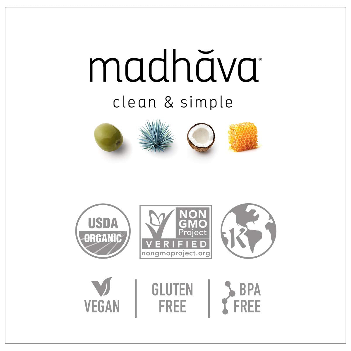Madhava Organic Amber Agave – Single-Ingredient Sweetener for Clutter-Free Minimalist Kitchens