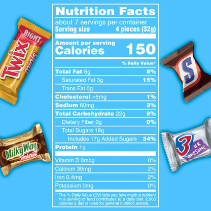 MARS Soccer Candy Bag – Family Movie Night and Children Soccer Tournament Snack, Bulk Mini Bars
