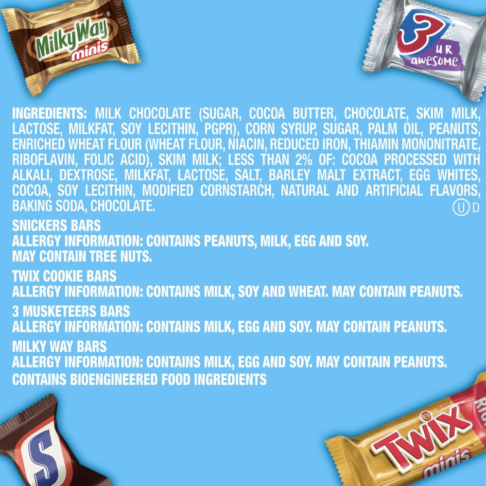 MARS Soccer Candy Bag – Family Movie Night and Children Soccer Tournament Snack, Bulk Mini Bars