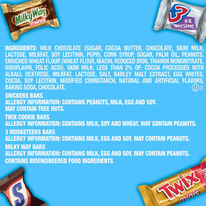 MARS Soccer Candy Bag – Family Movie Night and Children Soccer Tournament Snack, Bulk Mini Bars