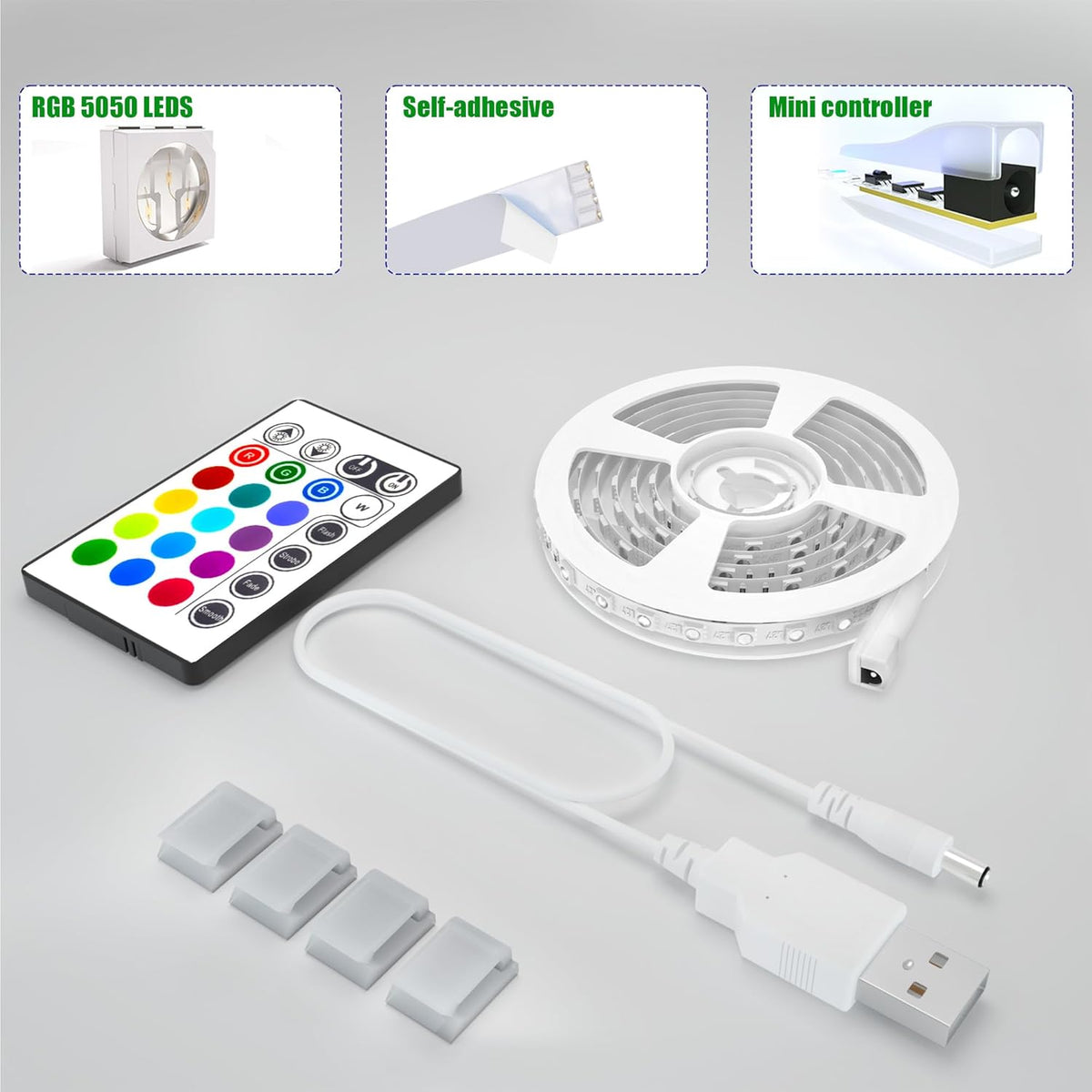 maylit ICRGB TV LED Backlight | Sleep-Friendly Night Light Strip with Dimmable App Scheduling