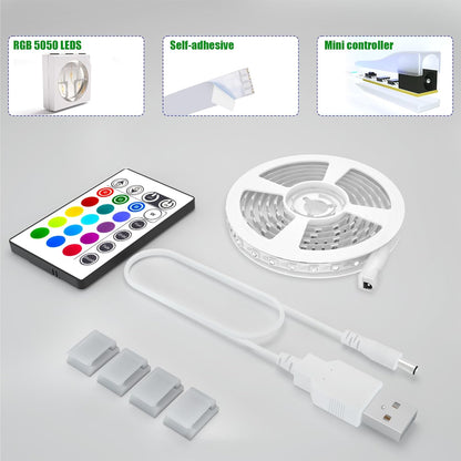 maylit ICRGB TV LED Backlight | Sleep-Friendly Night Light Strip with Dimmable App Scheduling