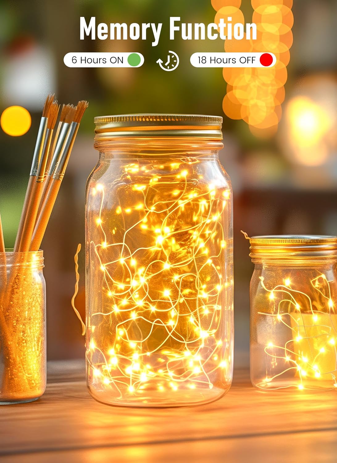Minetom Twinkle Fairy Lights – Baby Shower Gift for New Moms, Gentle Warm White Night Light String with Remote and Built-in Timer