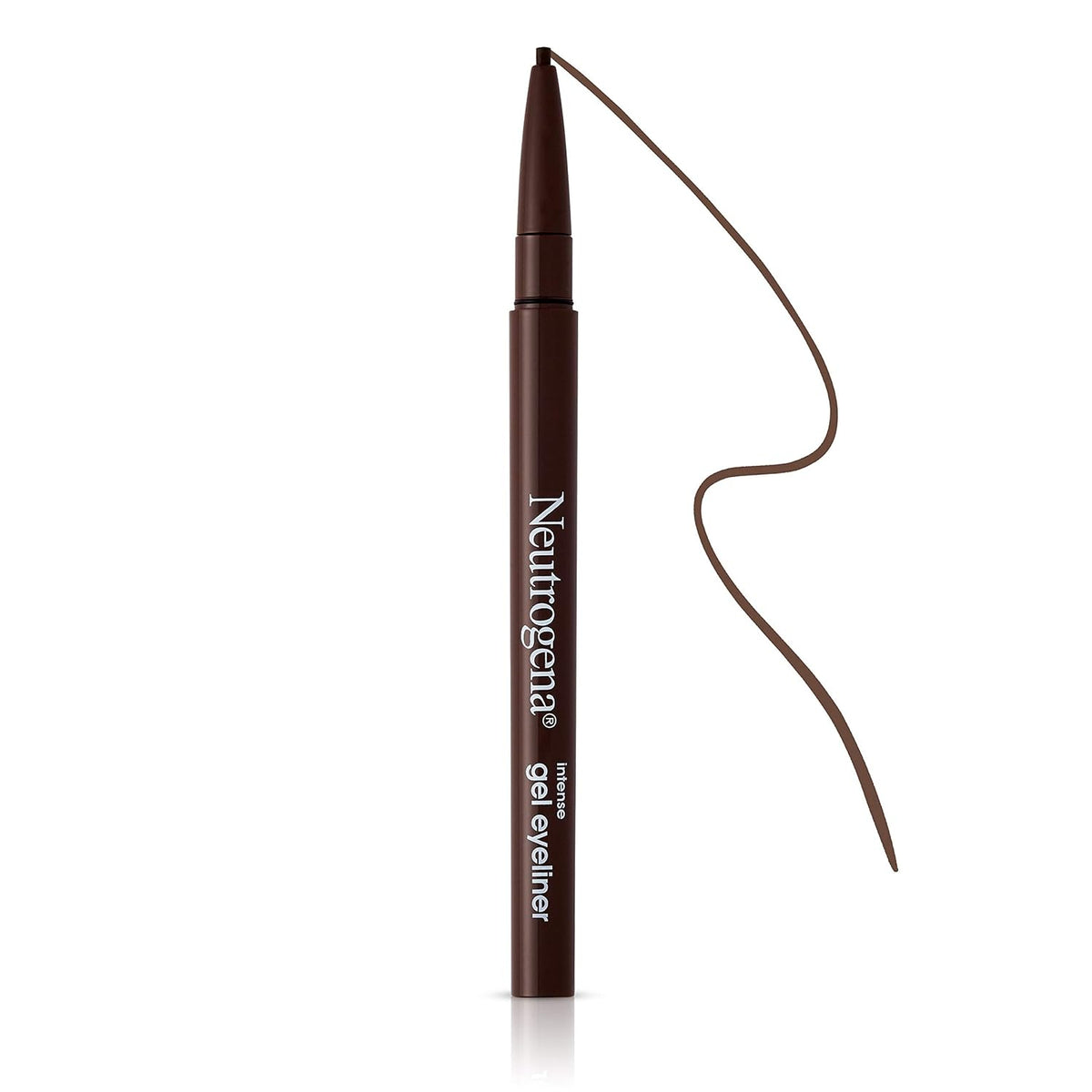 Neutrogena Intense Gel Eyeliner – Self-Care Eye Makeup for Daily Beauty Rituals, Smudge-Proof Vitamin E Pencil