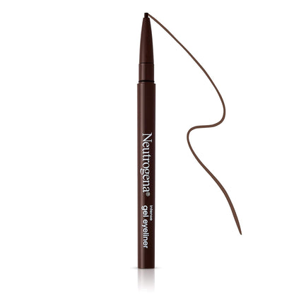 Neutrogena Intense Gel Eyeliner – Self-Care Eye Makeup for Daily Beauty Rituals, Smudge-Proof Vitamin E Pencil