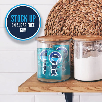 ORBIT Gum Bubblemint – On-the-Go Car Cup Holder and Office Desk Chewing Gum for Midday Meetings, 3 Packs of 14 Sugar-Free Sticks