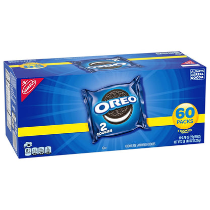 OREO 2-Cookie Snack Packs, Portion-Controlled Travel Treats for Hiking Backpacks and Hotel Rooms