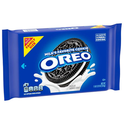 OREO Chocolate Sandwich Cookies, Bulk 3-Pack – Camping and Picnic Dessert Pack, On-the-Go Resealable