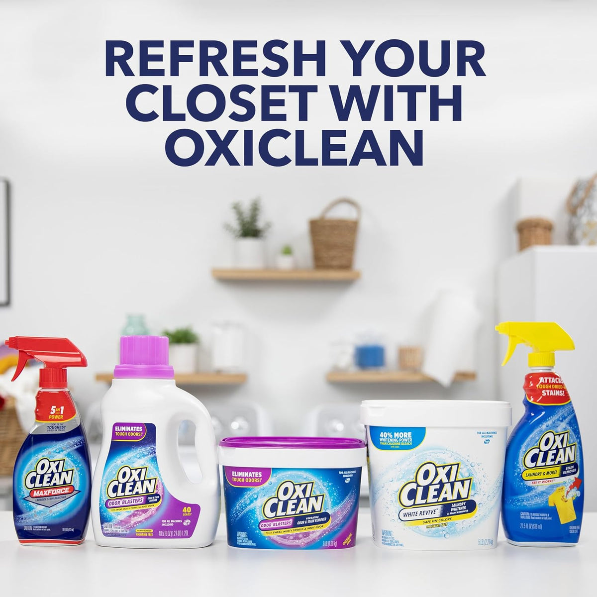 OxiClean Odor Blasters Versatile Stain and Odor Remover, 5 lb – Gentle on Sensitive Skin and Kids' Bedroom Fabrics Without Harsh Chlorine
