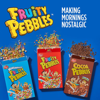 Post Fruity Pebbles Cereal – Ready to Eat Gluten Free Cereal for On the Go Professionals