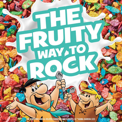 Post Fruity PEBBLES Marshmallow Cereal – Bright Colorful Cereal Box for 90s Inspired Kitchen
