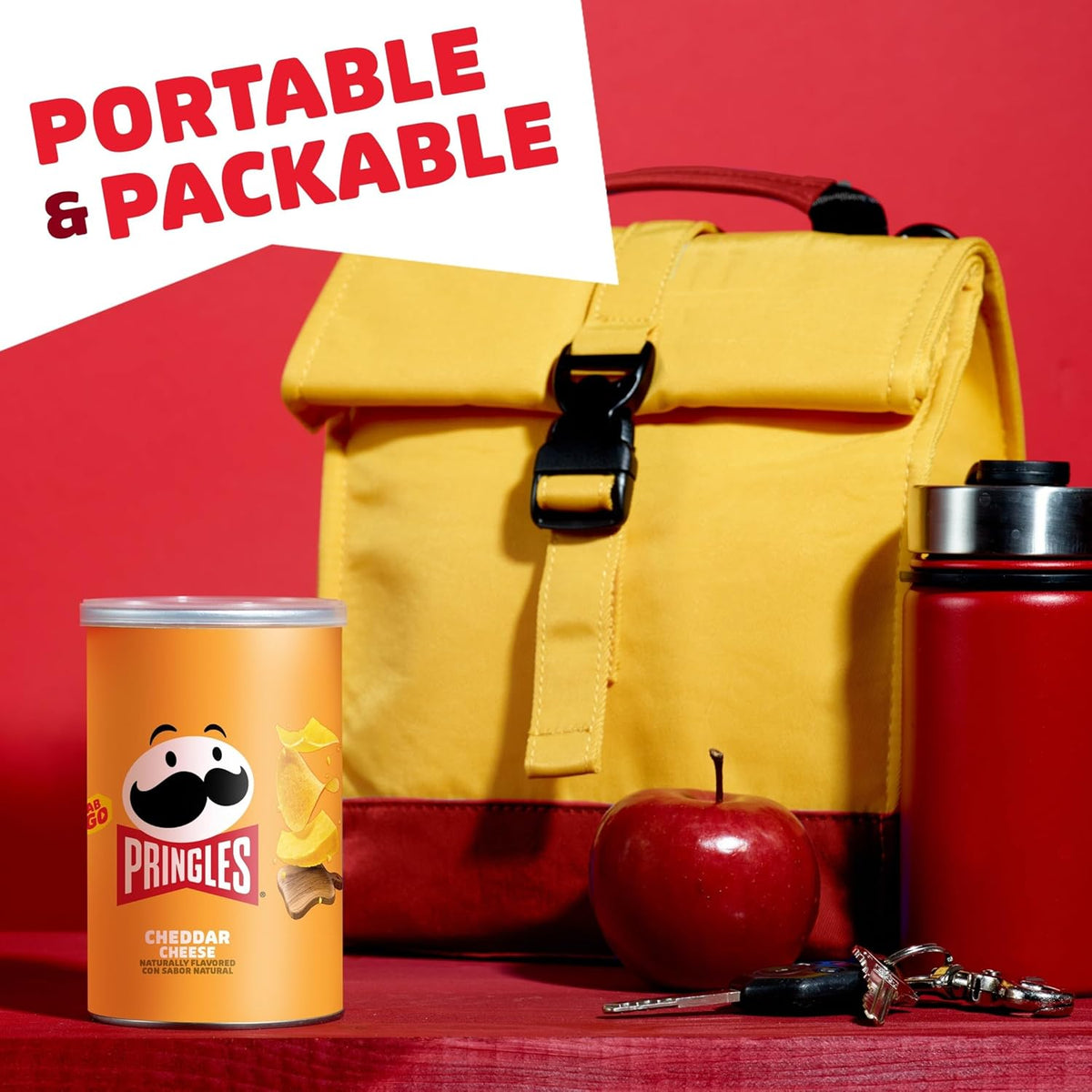 Pringles Single-Serve Crisps – Portable Snack Cans for Camping, Picnics, and Road Trips