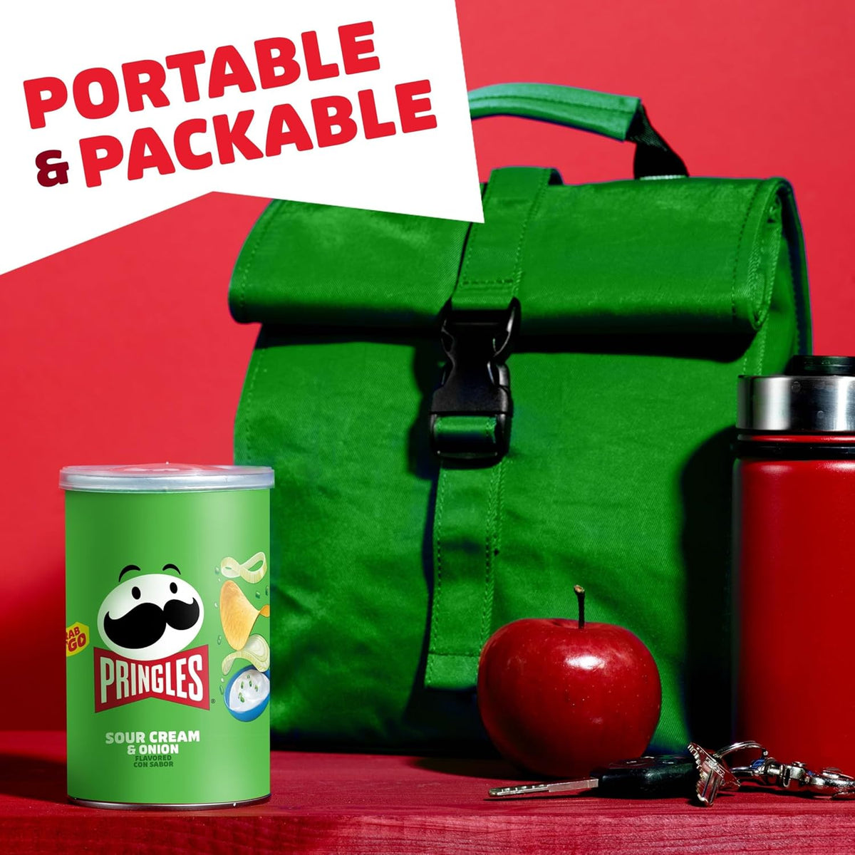 Pringles Single-Serve Crisps – Portable Snack Cans for Camping, Picnics, and Road Trips