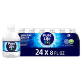 Pure Life Bottled Water – Compact 8 oz Portions to Keep at Your Desk Without Overlooking the Bottle