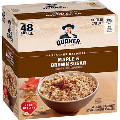Quaker Immunity Instant Oatmeal – Back to Back Meeting Morning Fuel, Single-Serve Oat Packets for Distraction Free Routines