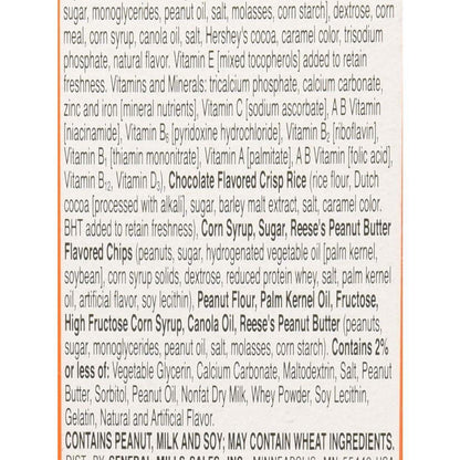 Reese's Puffs Peanut Butter Cereal Bars – Kid-Friendly Lunchbox Treat with Calcium, 8 Count