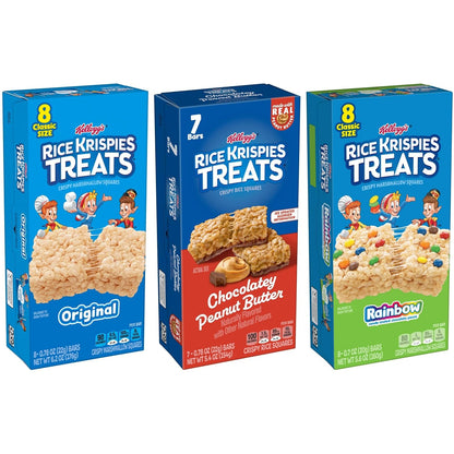 Rice Krispies Treats Individually Wrapped Bars for Shared Office Snack Stations Conference Rooms and Cubicle Stashes
