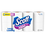 Scott 1000 Toilet Paper – Cabin and Cottage Bathroom Supply, Low-Flow Safe 1-Ply Toilet Tissue